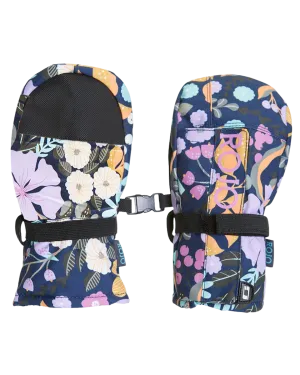 Rojo Girls' Mini Snow Mitts - Mulberry Floral