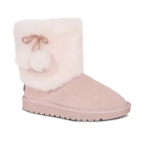 Sand PomPom Sheepskin Boot by CLOUD NINE / RJS - Shoe Size Women 5-6-7-8-9-10-11
