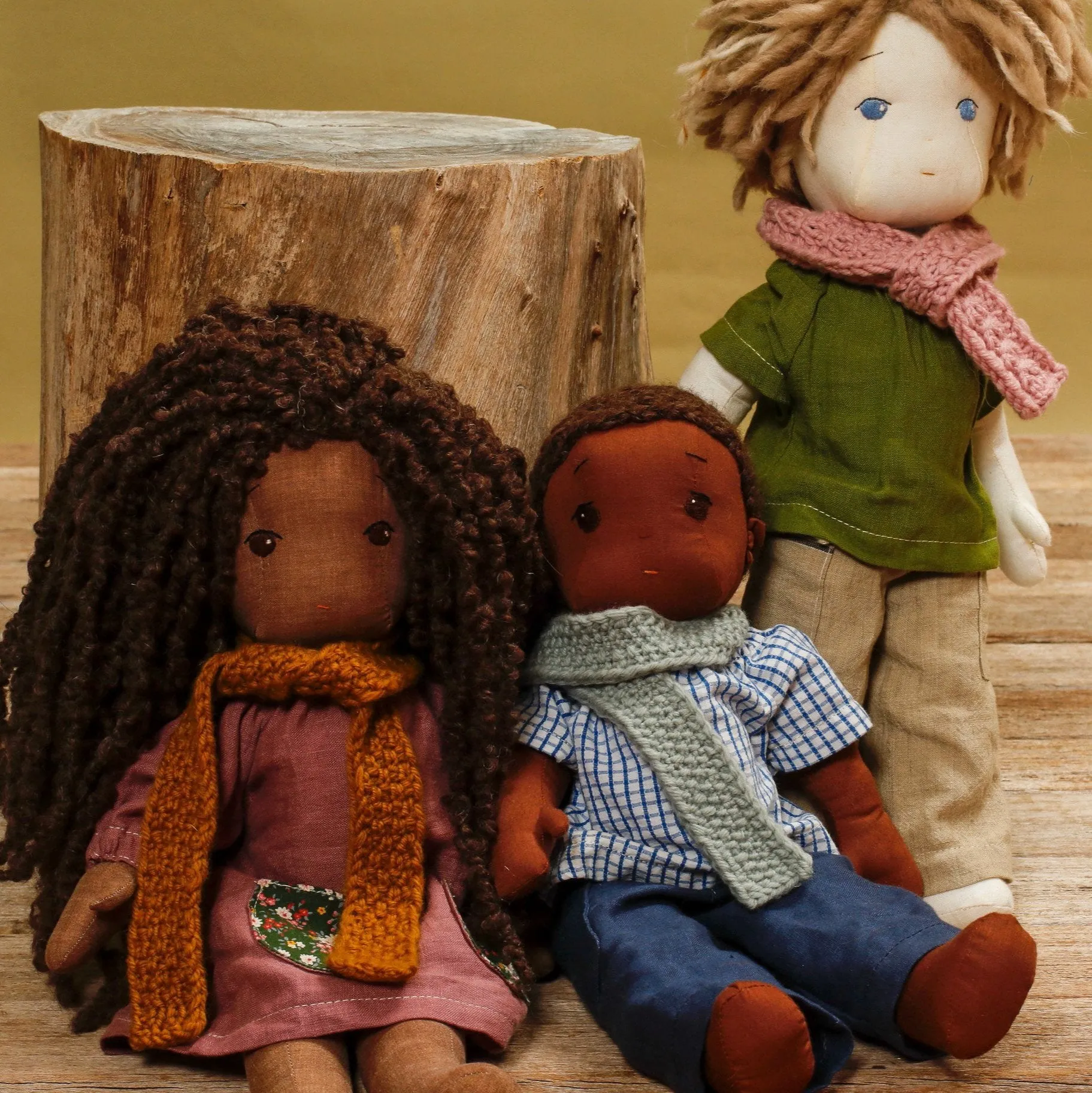 Scarf Collection Knitting Patterns - Doll