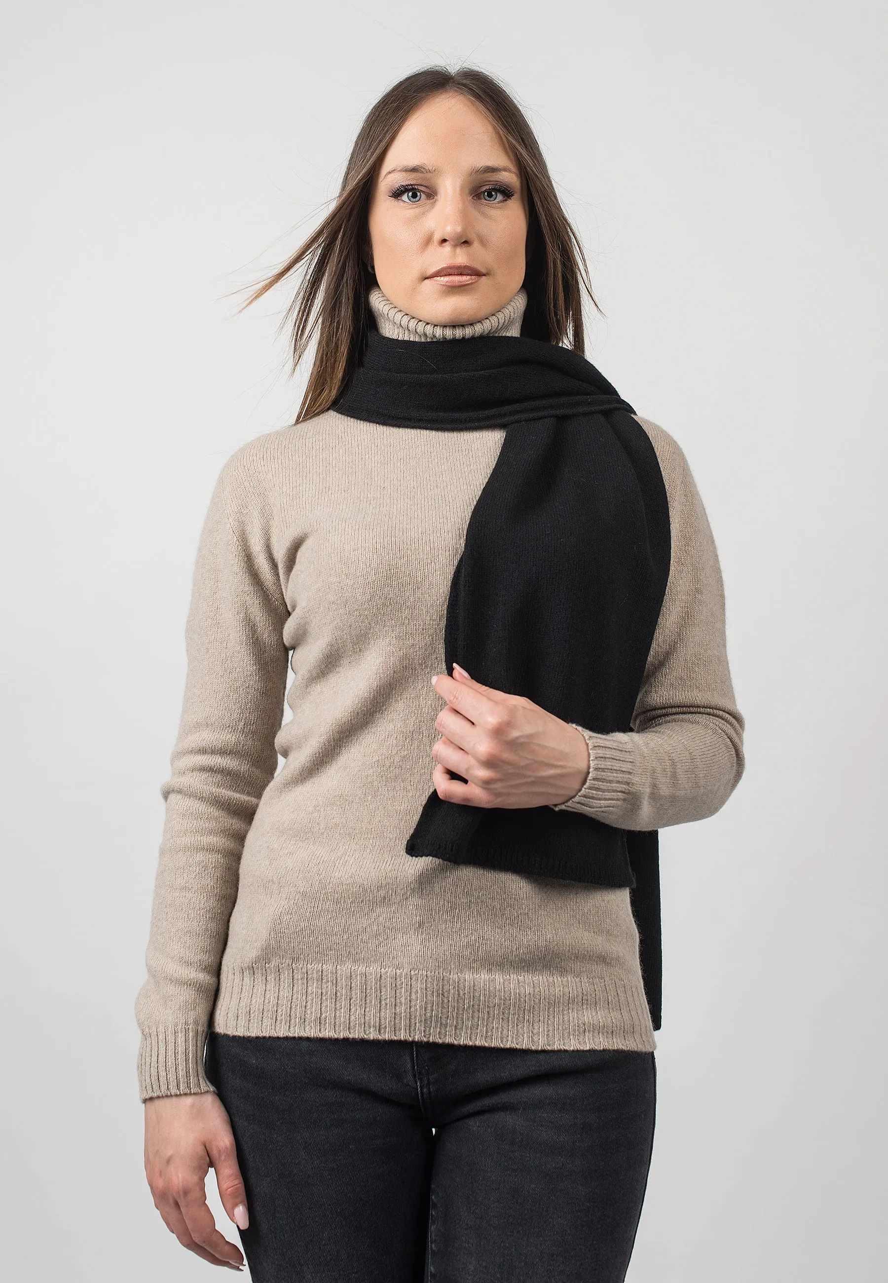 Scarf in 100% regenerated cashmere