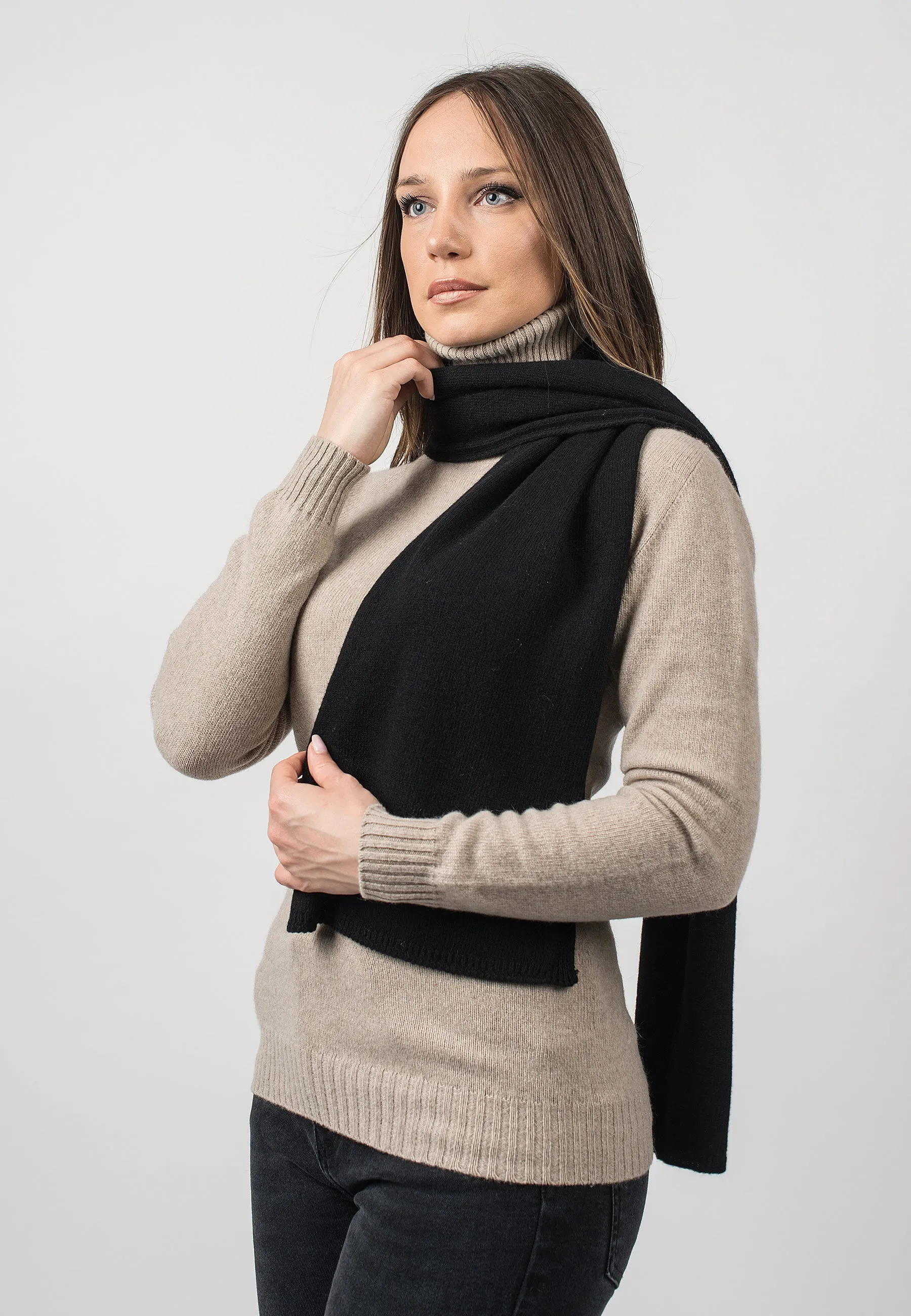 Scarf in 100% regenerated cashmere
