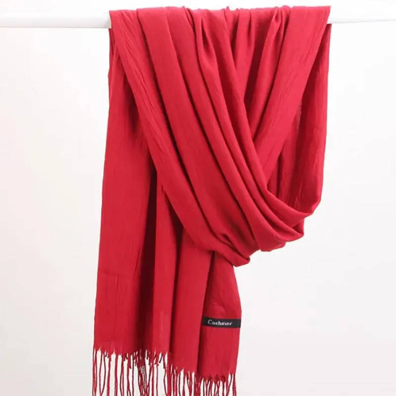 Scarf Women Winter and Autumn Long Thicked Korean Wild Cashmere Warm Scarf