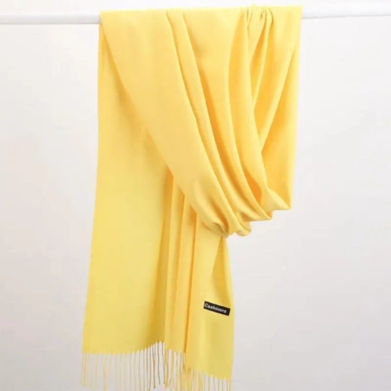 Scarf Women Winter and Autumn Long Thicked Korean Wild Cashmere Warm Scarf