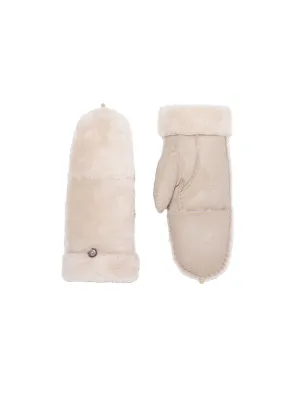 Shearling Fold Over Mittens