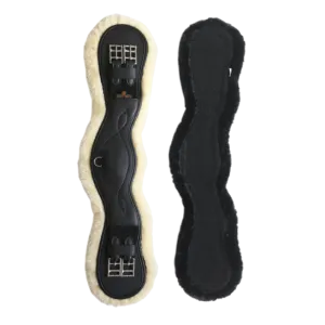 Sheepskin Anatomic Short Girth - 2 Sheepskin Covers Included!