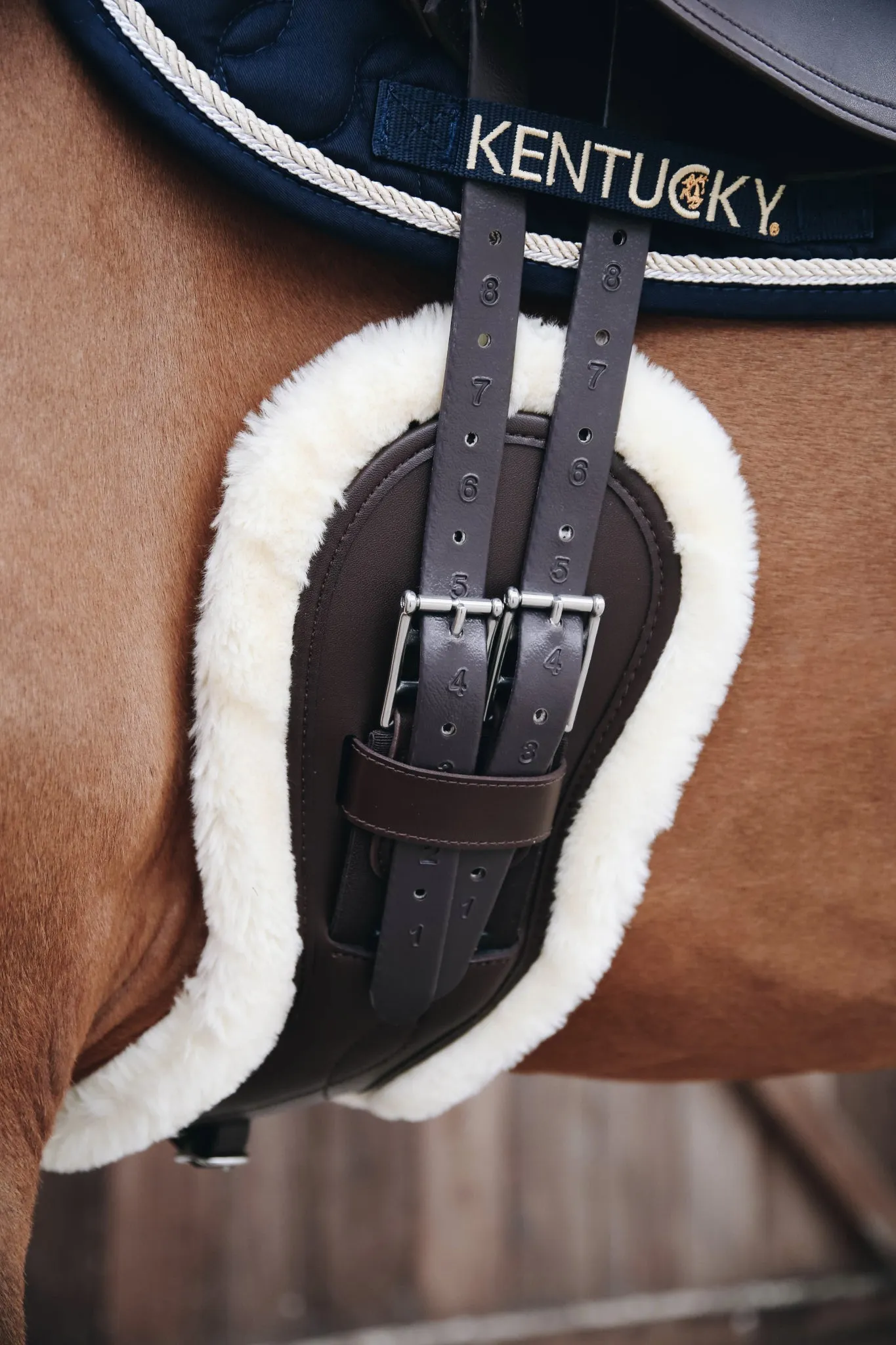 Sheepskin Anatomic Short Girth - 2 Sheepskin Covers Included!