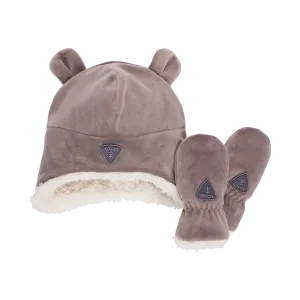 Sherpa Toque and Mittens Fleece Set - Infants