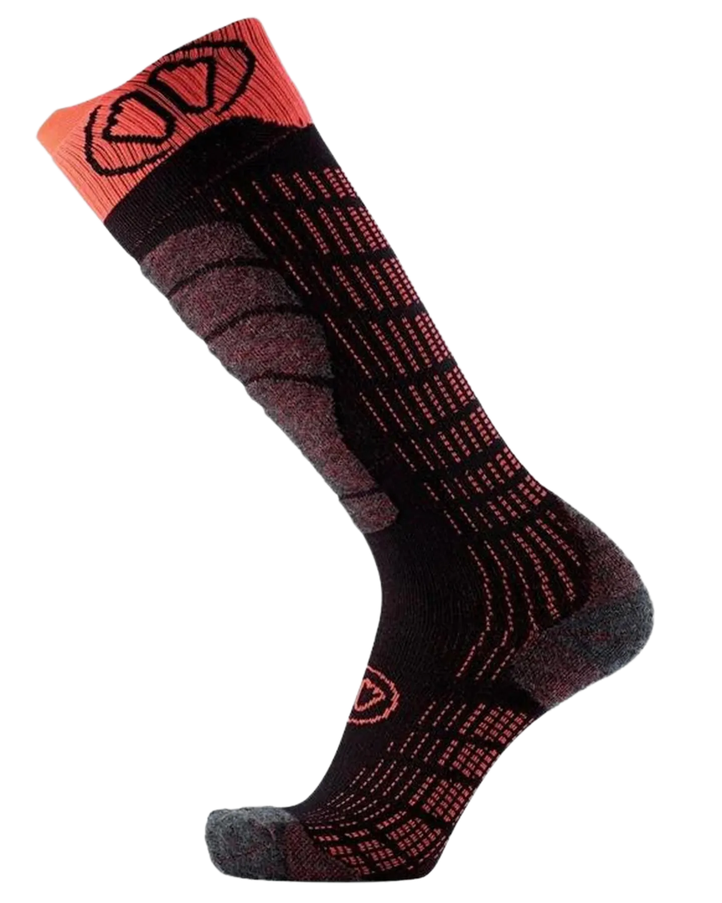Sidas Comfort Ski Socks - Black Orange