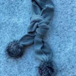 Silver Pom Scarf