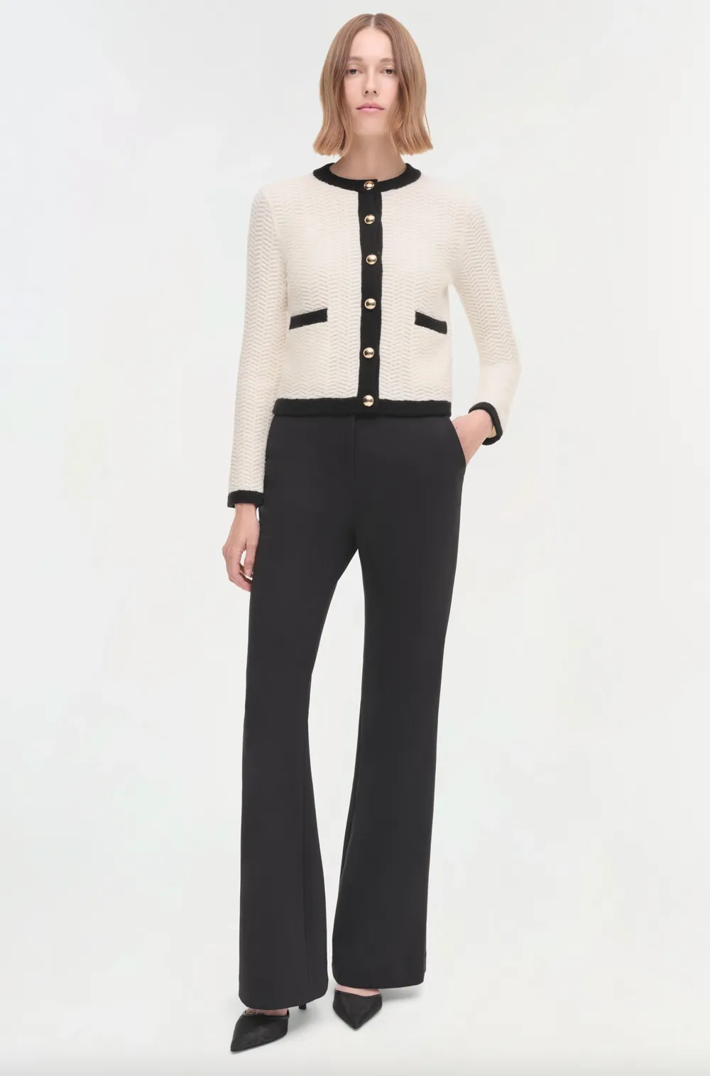 SIMKHAI - Klaire Cardigan - Ivory