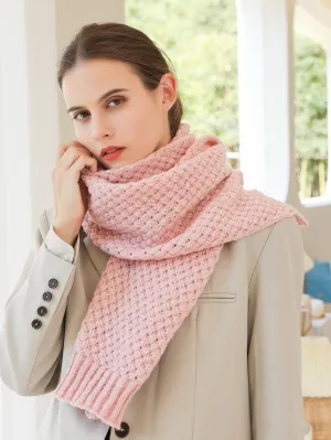 Simple Knit Scarf - Wιɳƚҽɾ X  - Pink - FD ⚡