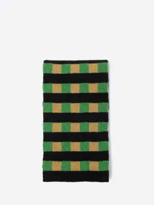 Small Check & Stripe Scarf