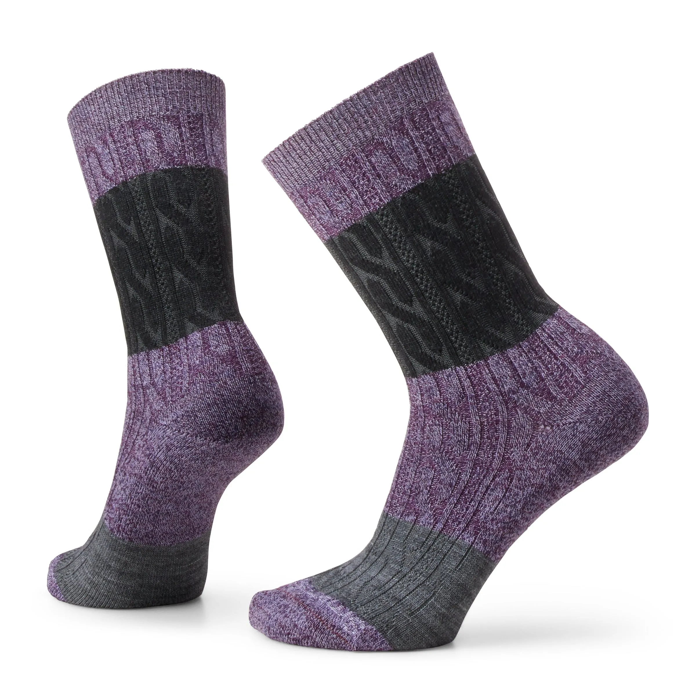 Smartwool Everyday Color Block Cable Crew Socks