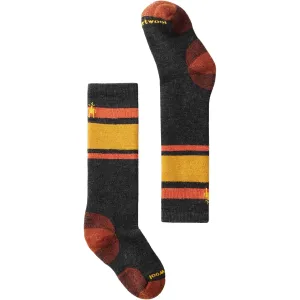 Smartwool Kids Snowboard Full Cushion Stripe OTC Socks Charcoal