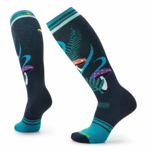 Smartwool Womens Snowboard Full Cushion Fungi Fabulous Over-The-Calf Ski Socks