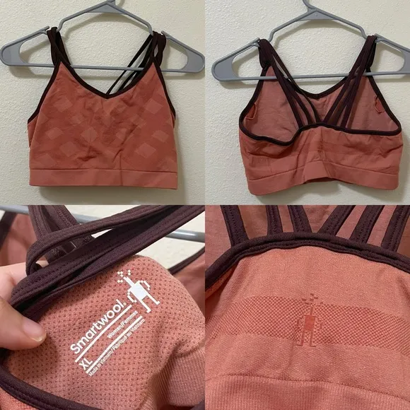 •SMARTWOOL• Women's Strappy Bralette Seamless Low Impact