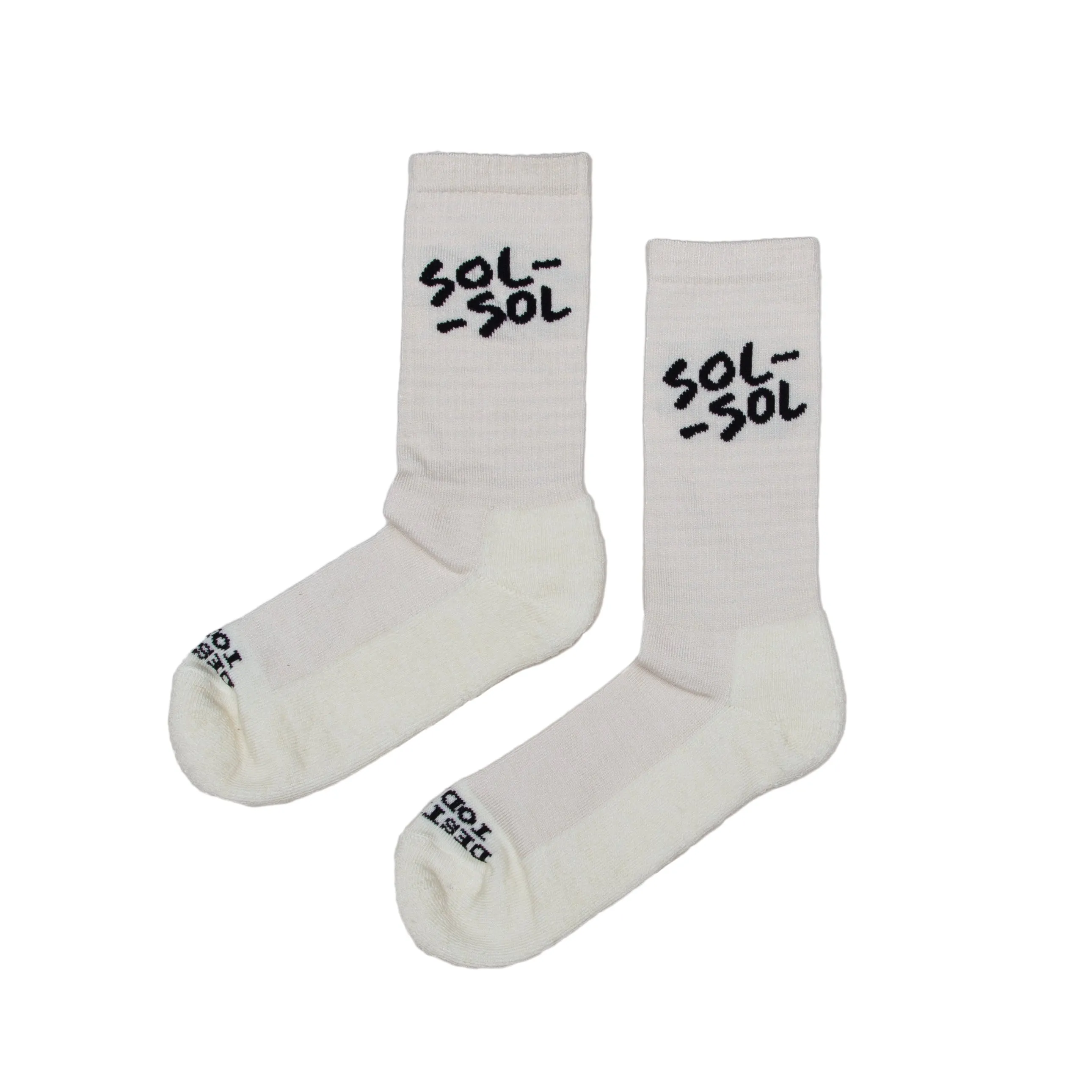 Sol Sol - Essential Socks - Ecru / Black