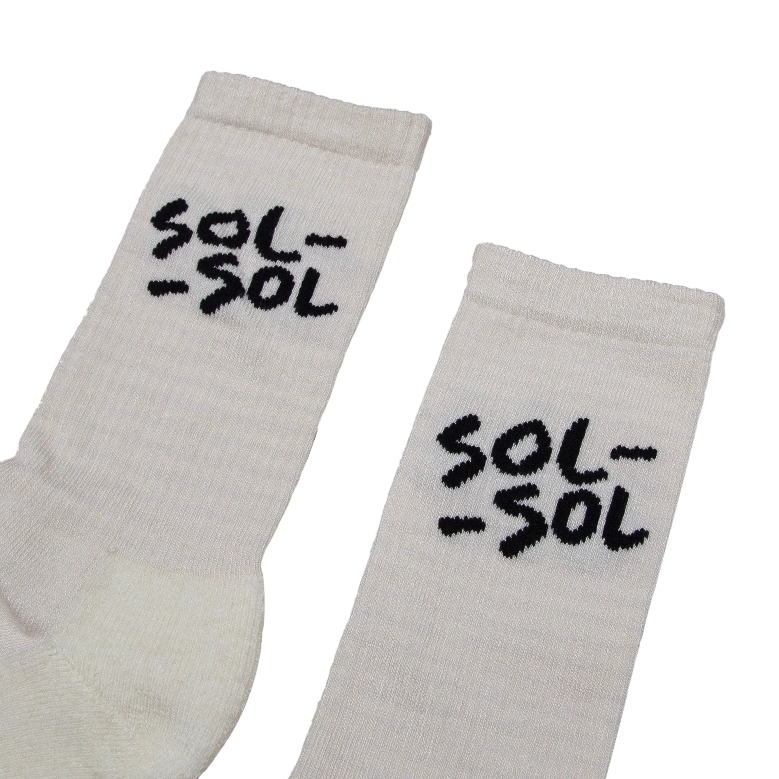 Sol Sol - Essential Socks - Ecru / Black