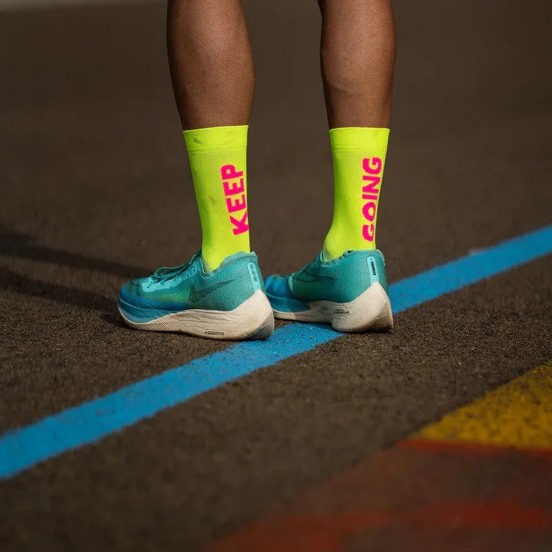 Sporcks - Keep Going Yellow - Running Socks