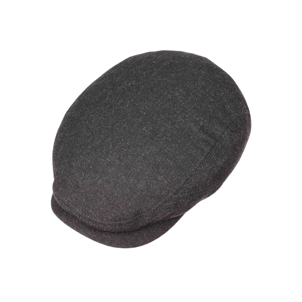 Stetson - Driver Cap Wool Cashmere - Sixpence/Flat Cap - Anthracite Grey