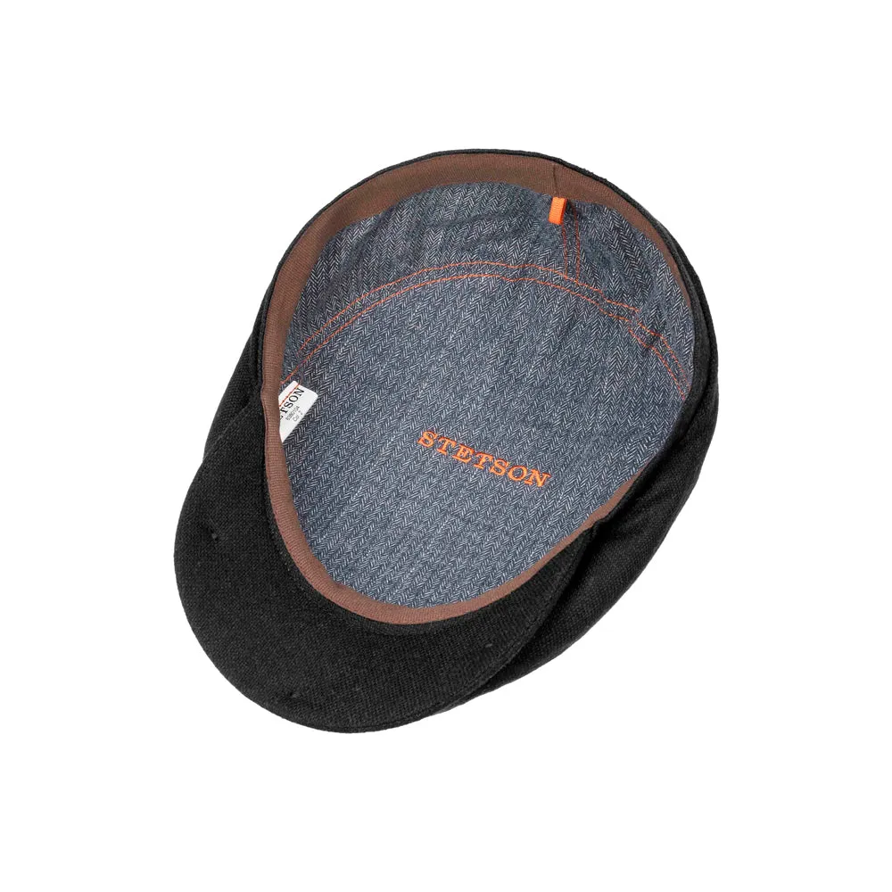 Stetson - Driver Cap Wool Cashmere - Sixpence/Flat Cap - Black