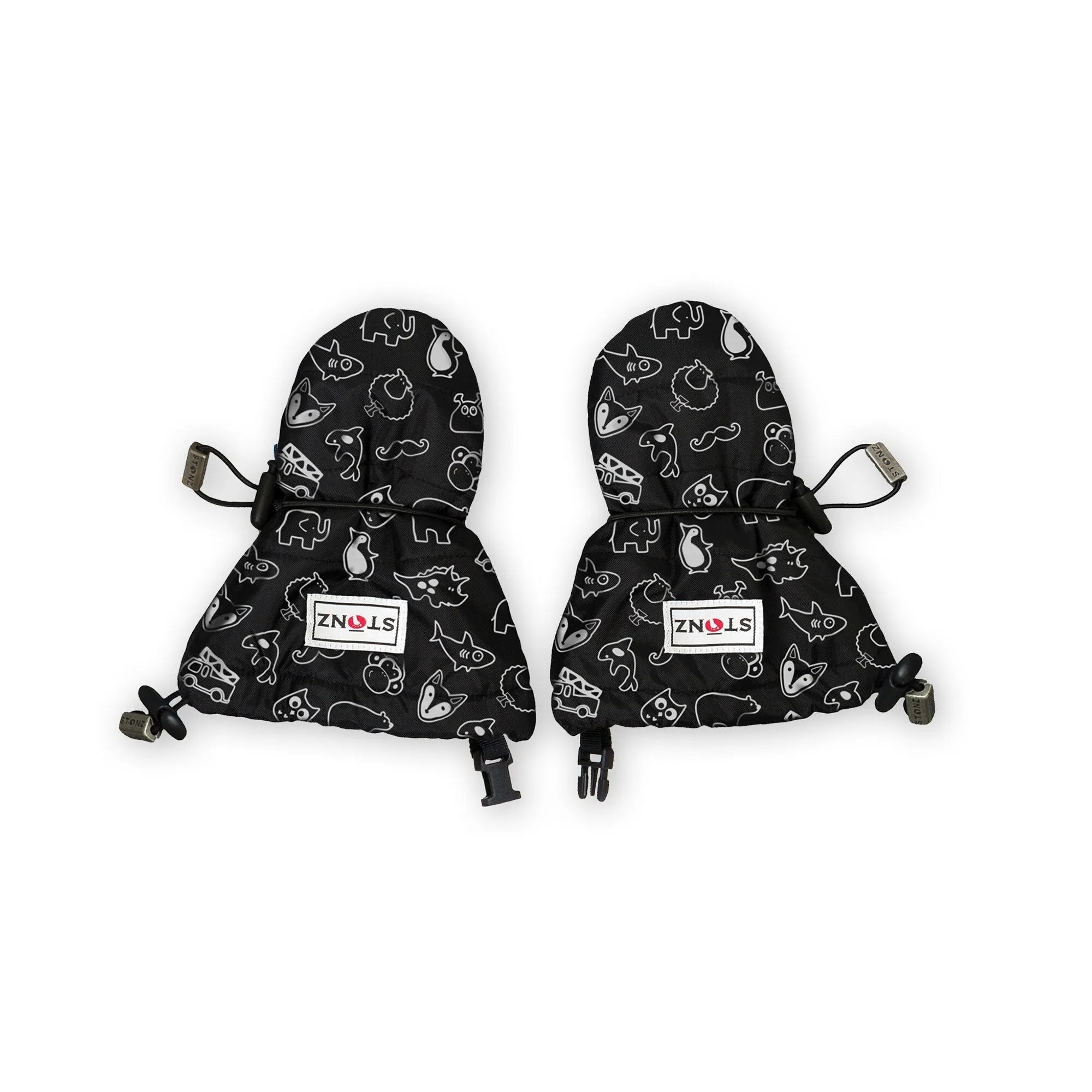 STONZ - Baby Mitts Black Print