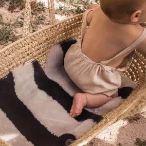 Striped Sheepskin Snuggler (Half Moon)