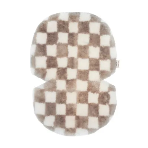 Studio Noos Checkerboard Sheepskin Snuggler (Toast)