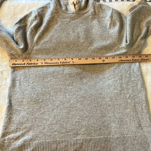 Summersalt The Coziest Merino Wool Cashmere Blend Hoodie in Wolf &amp; White Sand