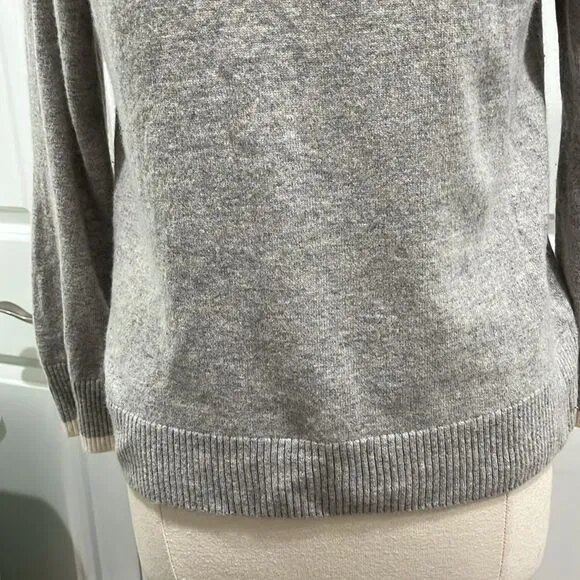 Summersalt The Coziest Merino Wool Cashmere Blend Hoodie in Wolf &amp; White Sand