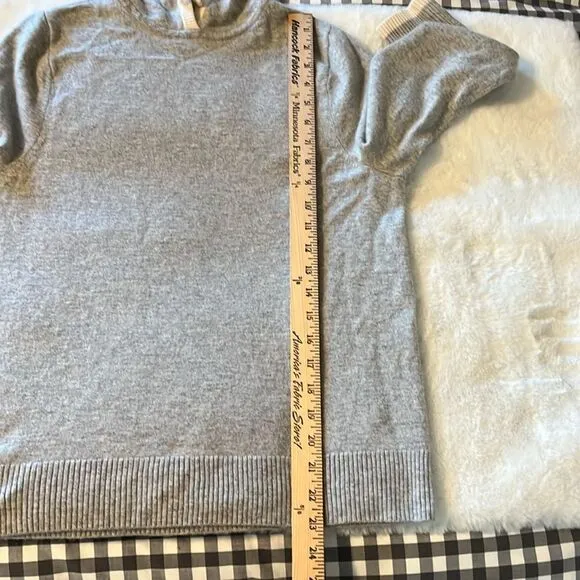 Summersalt The Coziest Merino Wool Cashmere Blend Hoodie in Wolf &amp; White Sand