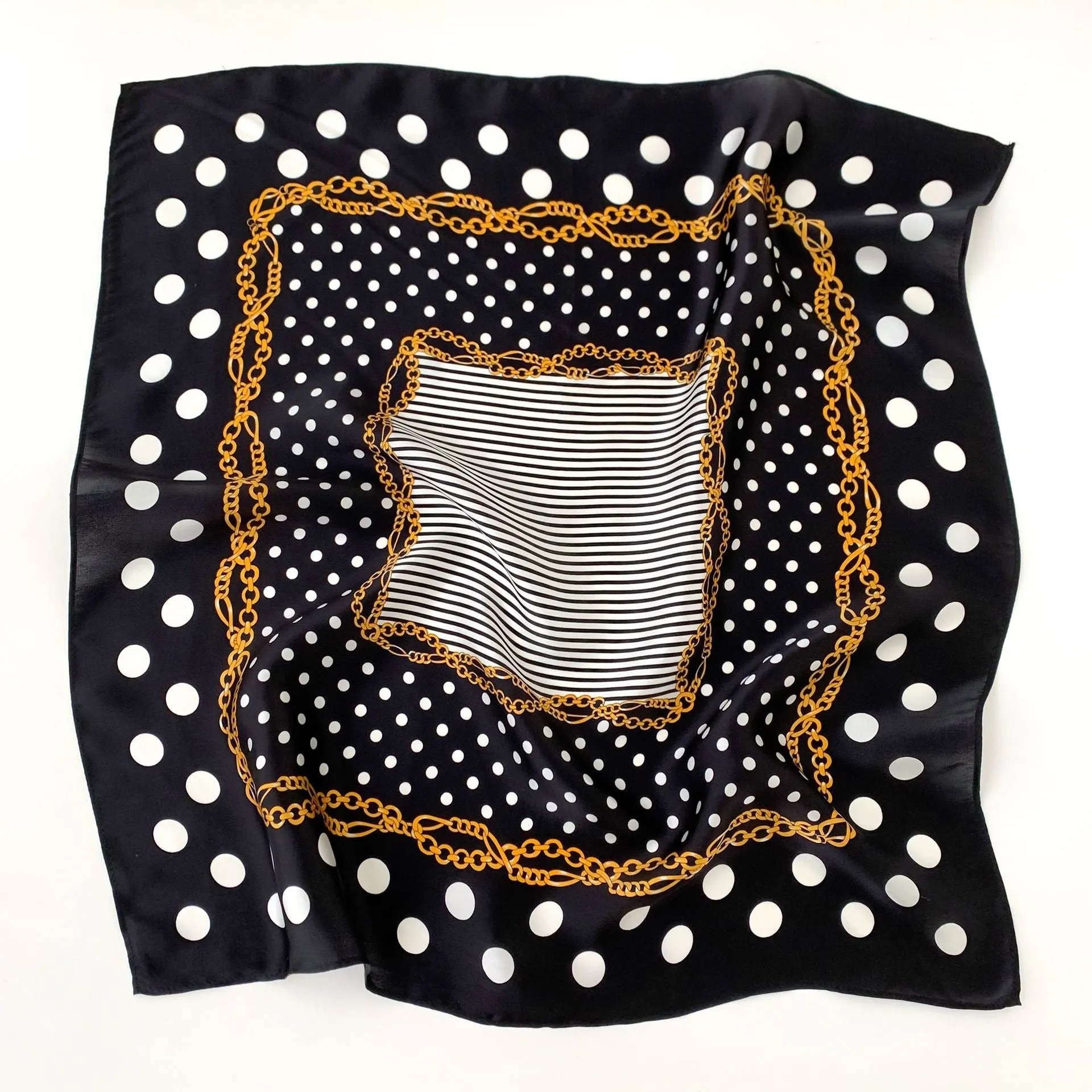 Sunscreen Silk Scarf Small Square Scarf Women's Spring And Autumn South Korea Silk Thin Versatile Mulberry Silk Elegant Scarf Internet Celebrity Small Scarf