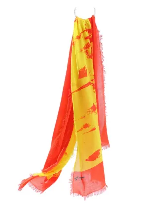 Superfine baby cashmere scarf by Junko Koshino