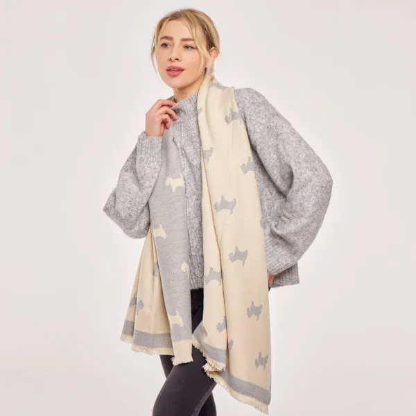 Supersoft Plain Scotty Dog Scarves