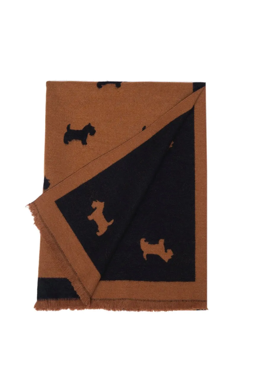 Supersoft Plain Scotty Dog Scarves