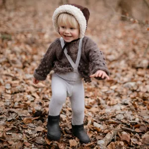 TEDDY WARMY SILLY SILAS TIGHTS PEARL GREY