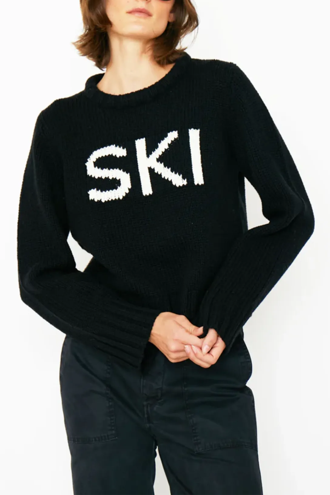 The Ski Sweater | Black/Cream