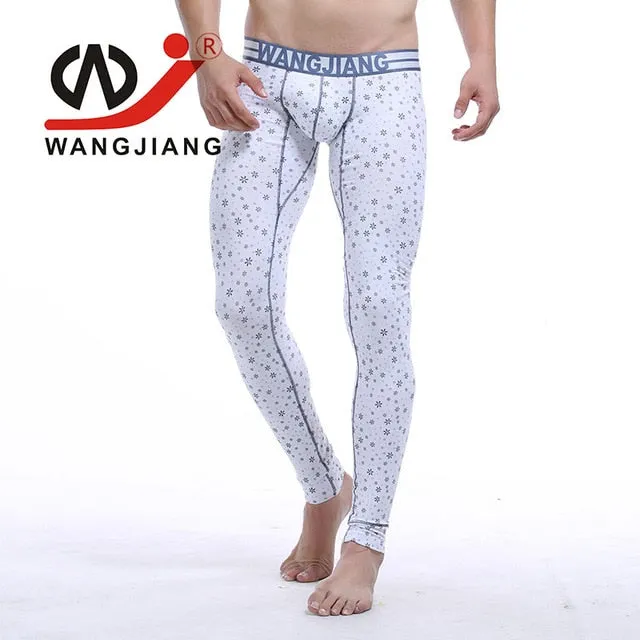 thermal underwear Winter Warm pants Men Long Johns Cotton Printed Thermo leggings spandex tights and leggings clothes for men