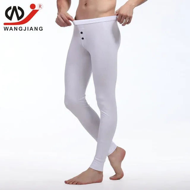thermal underwear Winter Warm pants Men Long Johns Cotton Printed Thermo leggings spandex tights and leggings clothes for men