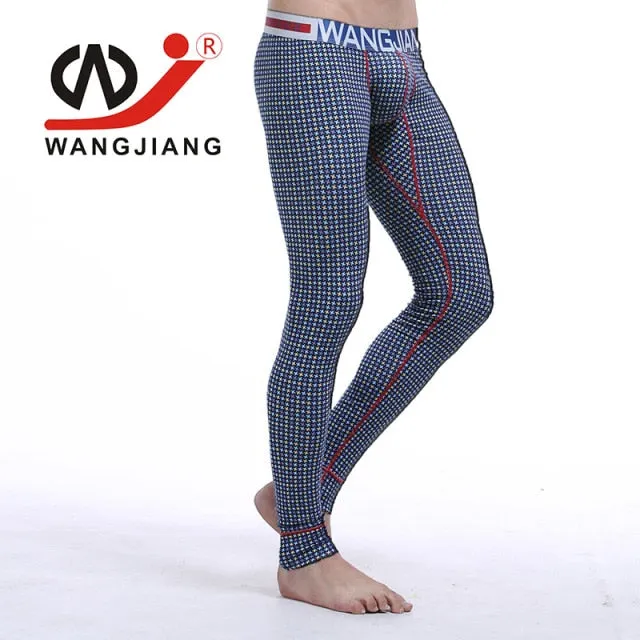 thermal underwear Winter Warm pants Men Long Johns Cotton Printed Thermo leggings spandex tights and leggings clothes for men