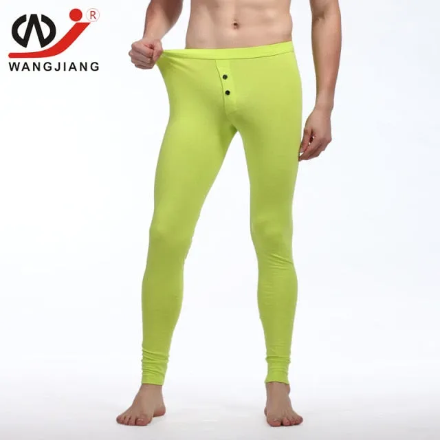 thermal underwear Winter Warm pants Men Long Johns Cotton Printed Thermo leggings spandex tights and leggings clothes for men
