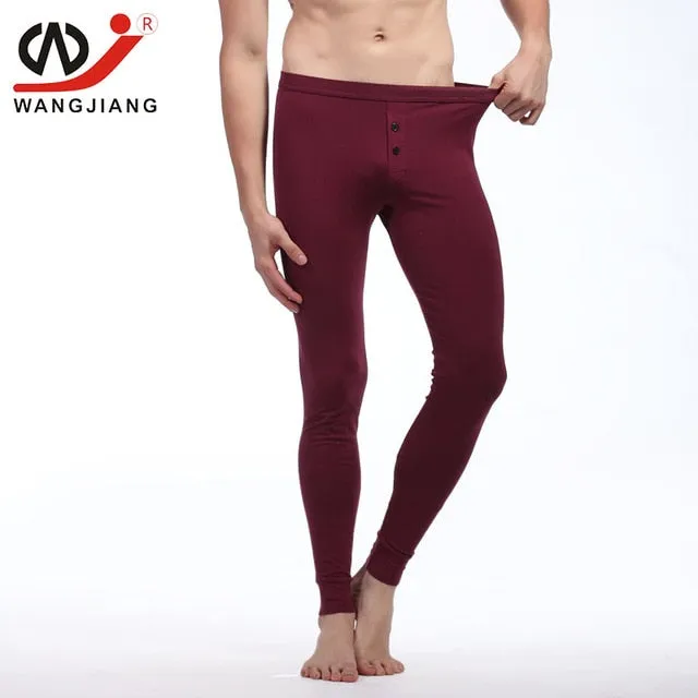thermal underwear Winter Warm pants Men Long Johns Cotton Printed Thermo leggings spandex tights and leggings clothes for men