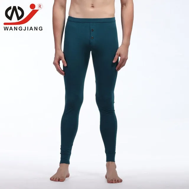 thermal underwear Winter Warm pants Men Long Johns Cotton Printed Thermo leggings spandex tights and leggings clothes for men