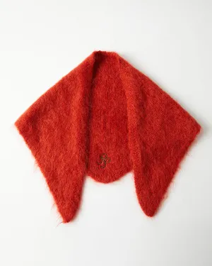Triangle Scarf Alpaca Blend Red