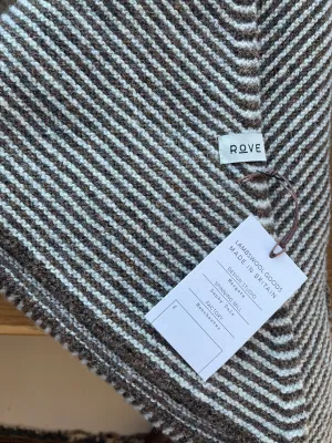 Triangle Scarf - Cedar Brown Stripe