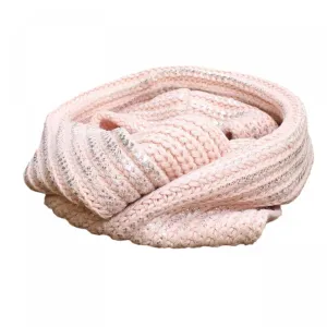 Tucker   Tate Girl's Chunky Knit Metallic Accents Cold Weather Infinity Scarf