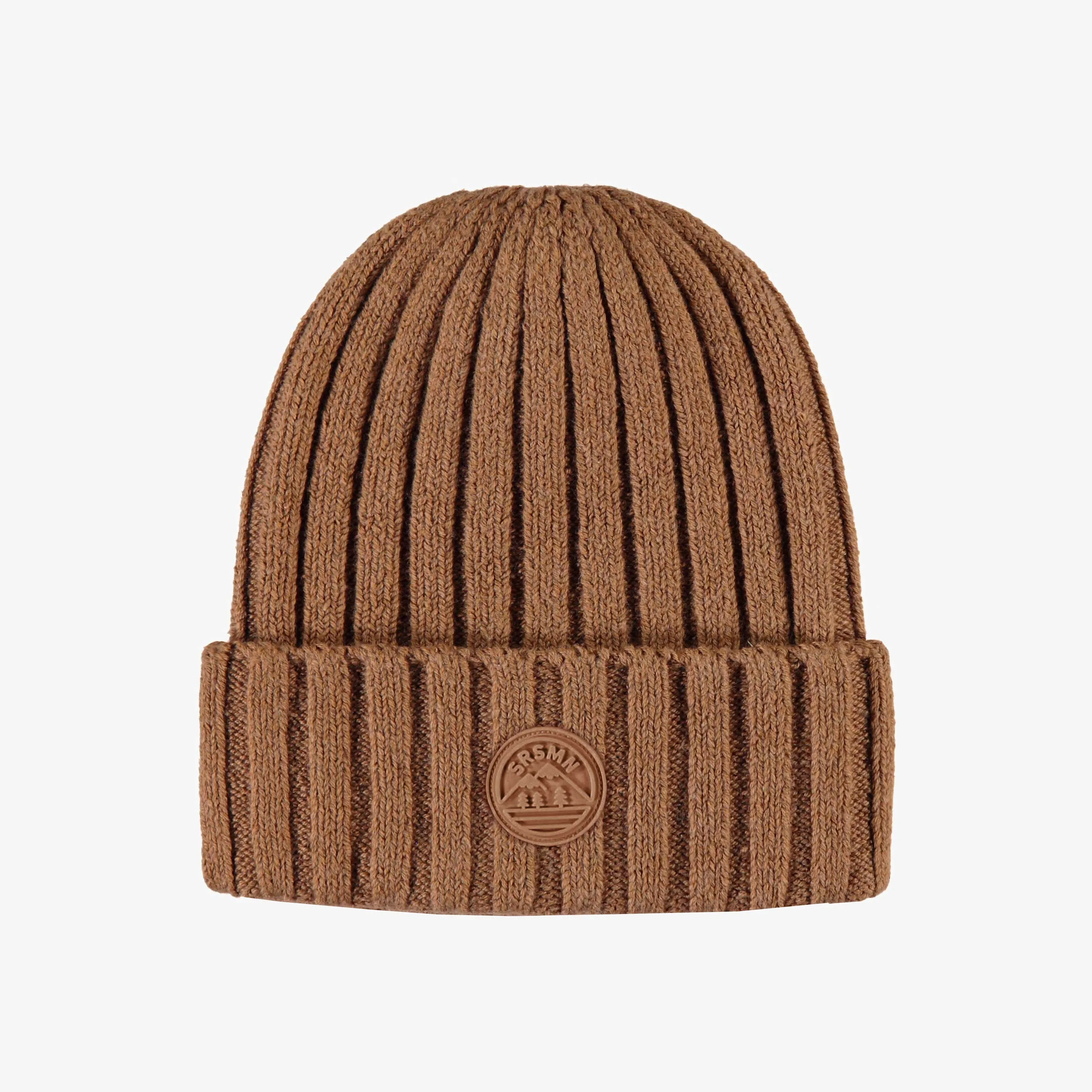 Tuque en tricot brune, enfant || Brown knitted toque, child