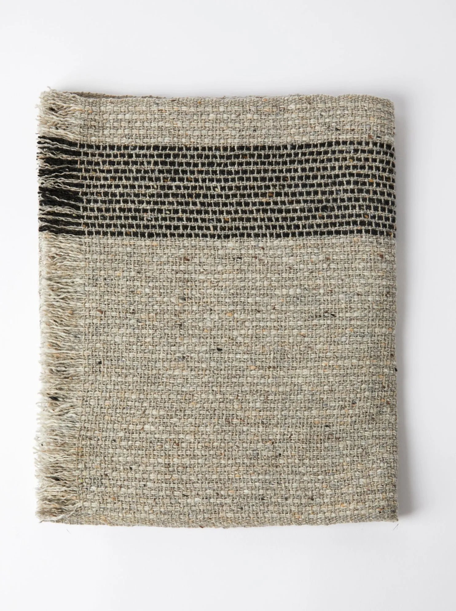 Tweed Emphasize Narrow Scarf - Ash Stripe - Inc. 20% Off