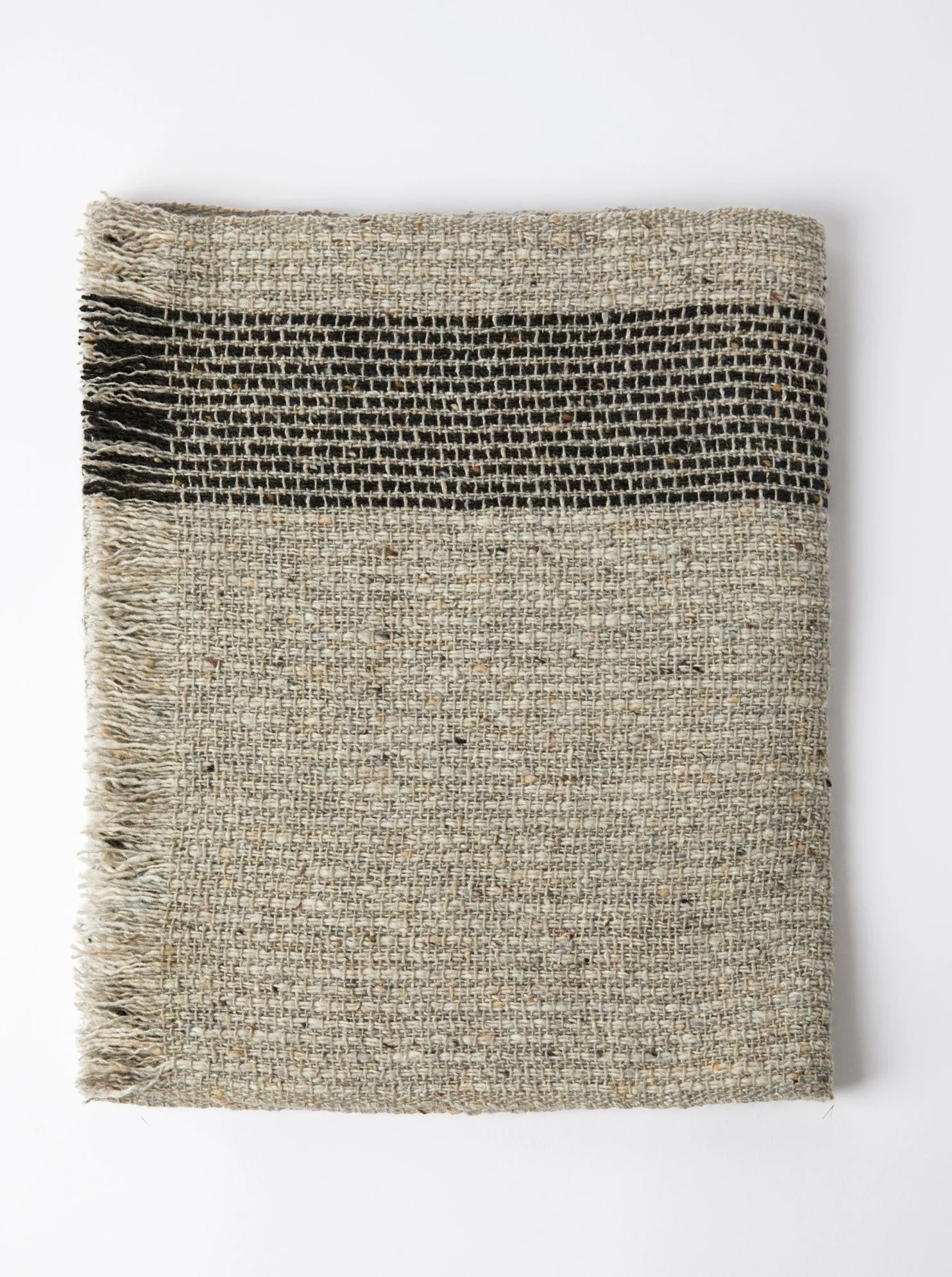 Tweed Emphasize Narrow Scarf - Ash Stripe - Inc. 20% Off