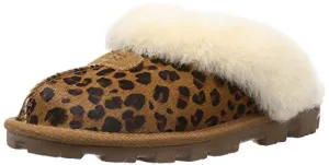 UGG Coquette Leopard Slipper, Natural, Size 8